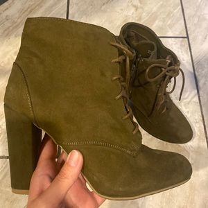 Lace up booties